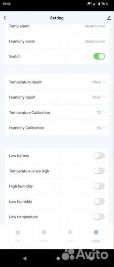 Датчик температуры влажности освещения WiFi Tuya