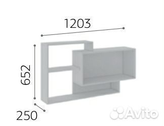 Полка настенная Базис 3 (цвета)