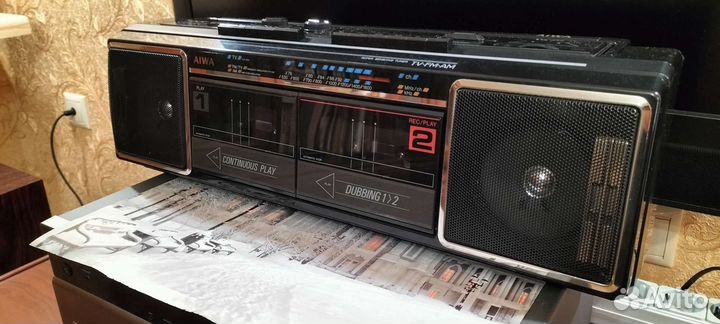 Двухкассетная магнитола Aiwa CS - W 10