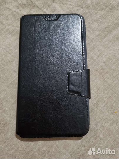 Чехол Кожа натур.-книжка для мобильного на магните