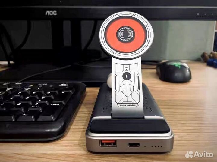 Беспроводная зарядка 5 в 1 премиум Apple, Samsung