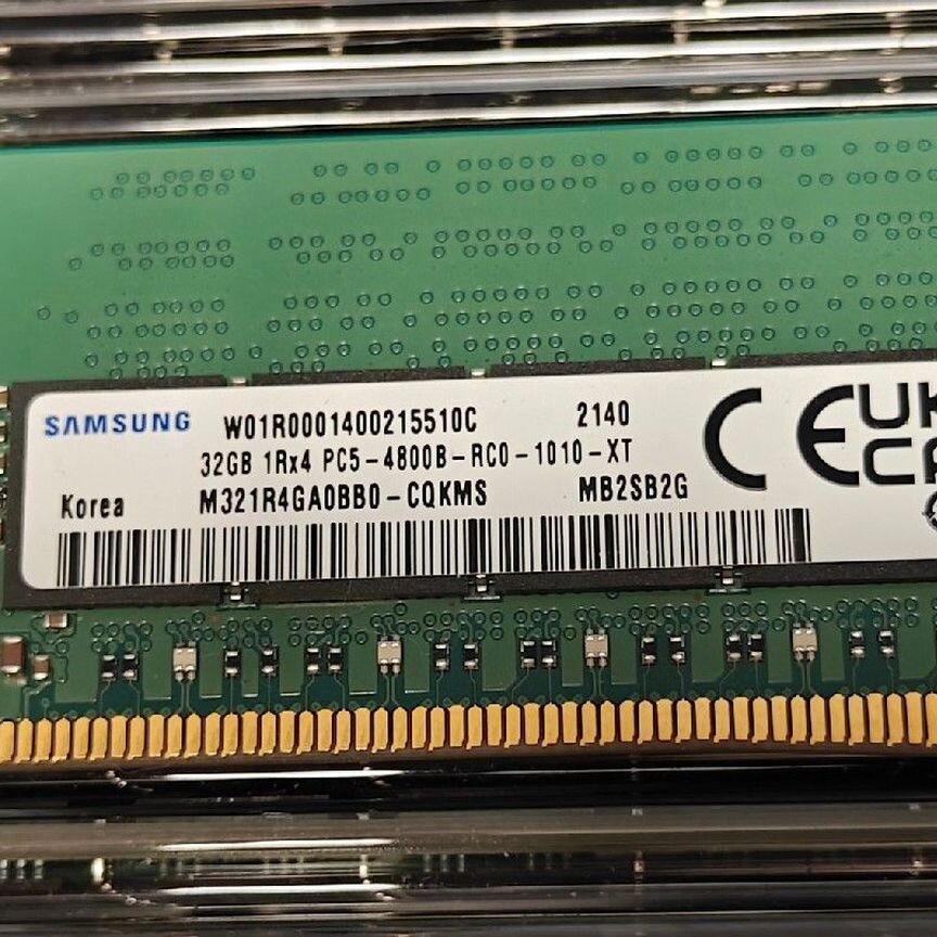 [M321R4GA3BB6-CQK] Серверная Память Ddr5 32 Гб 4800 Ecc Reg M321r4ga3bb6-Cqk