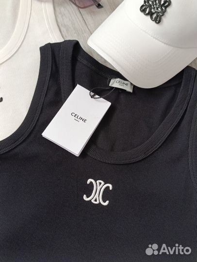 Майка топ Celine премиум Новая коллекция 2 цвета