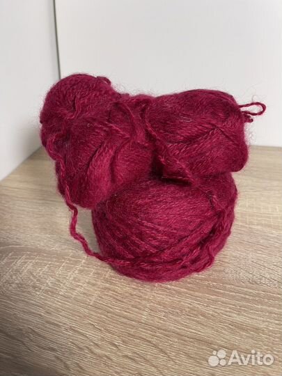 Пряжа нитки для вязания (мохер)
