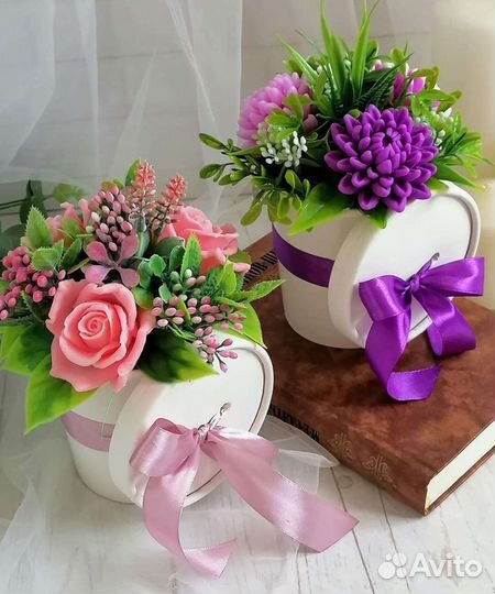 Букет из мыльных цветов