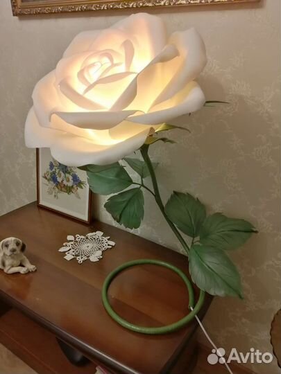 Светильник - роза (из изолона)