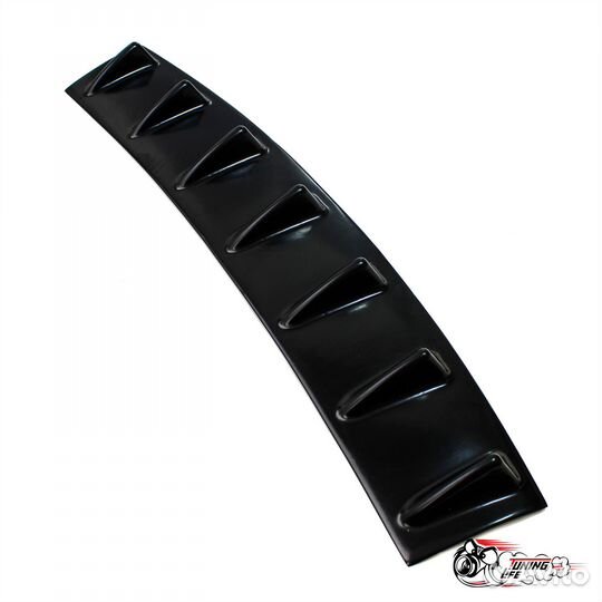 Диффузор (накладка) заднего бампера с плавниками