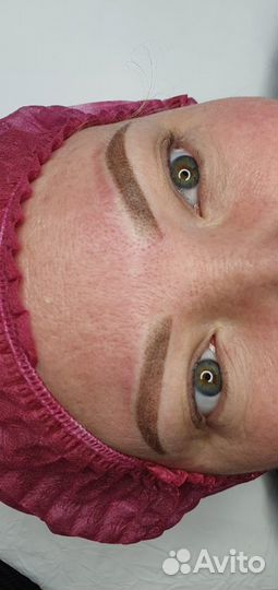 Перманентный макияж.Татуаж.Пудровые брови