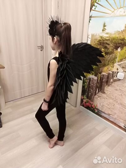 Крылья чёрные, белые, алые