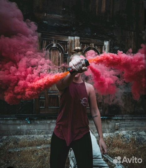 Цветные дымы, фаера, смываемая краска