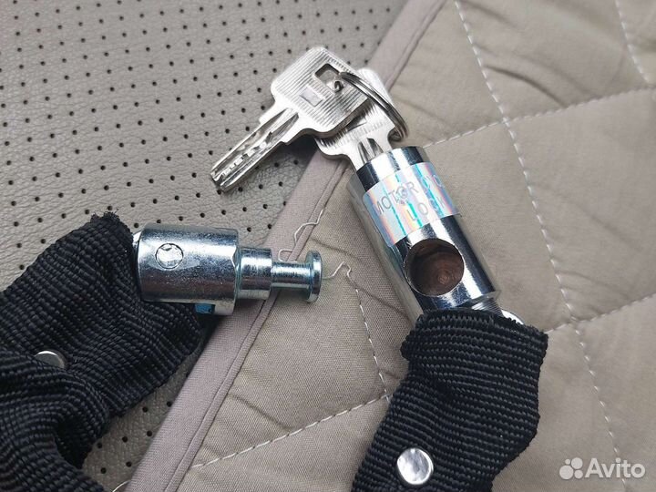 Замок велосипедный, цепь, 5 см-1000 мм