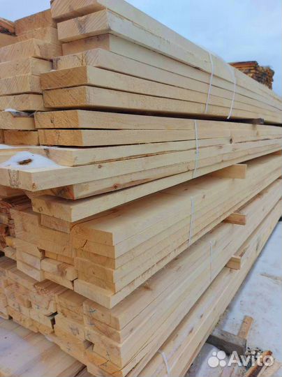 Доски из сосны, естественная влажность
