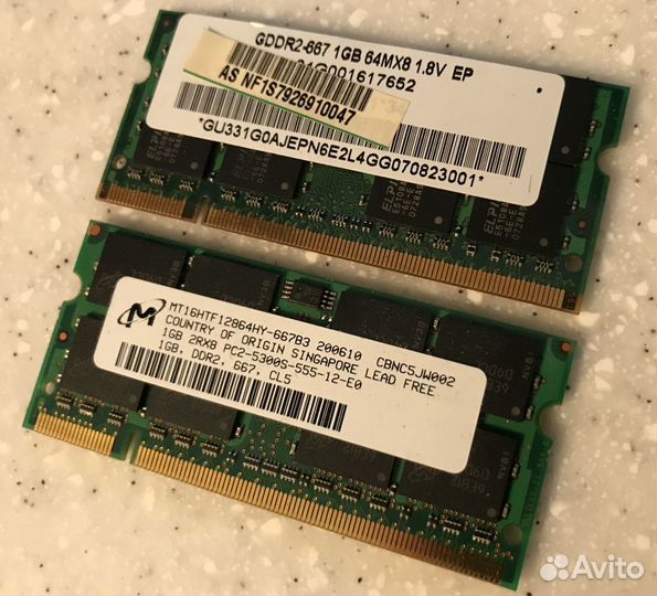 Оперативная память/видеокарты/CPU для ноутбука