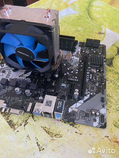 Связка ryzen 5 2600, b450m, 16gb (8+8)ddr4 3200mhz