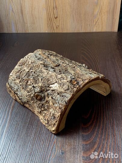 Укрытие для рептилий из натурального дерева