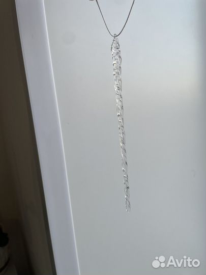 Сосульки на елку прозрачные стекло