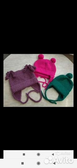 Шапки-гномики, Мишки, Кошки, балаклавы на флисе