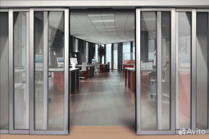 Стеклянные перегородки лофт