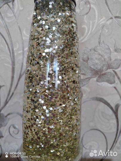 Светильник ночник с блестками