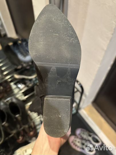 Казаки женские зимние замшевые