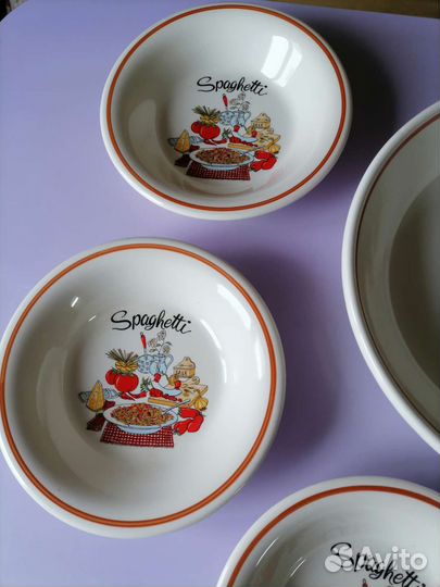 Набор столовой посуды для спагетти Италия