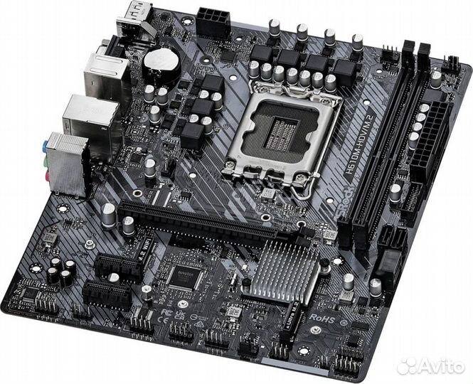 Материнская плата Asrock H610M-H2/M.2 D5 Soc-1700
