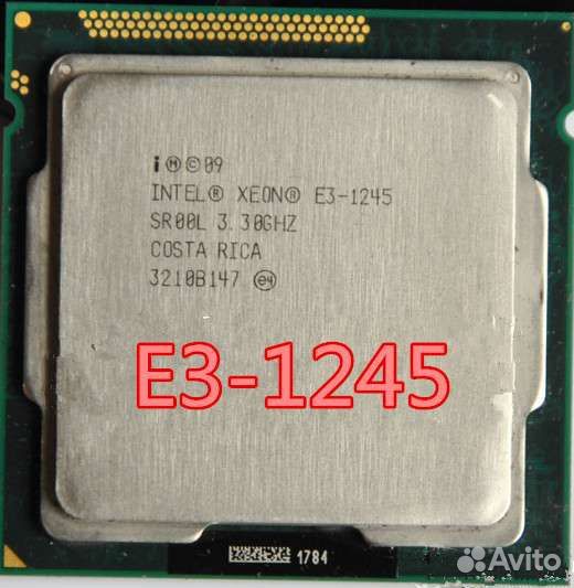 Процессор 1155 Xeon E3-1245+кулер
