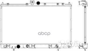 Радиатор mitsubishi lancer 02-12 33211007 33211