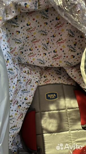 Детские санки коляска с колесами Nika Kids