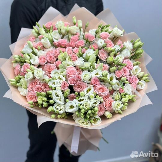 Букет белые Эустомы С доставкой