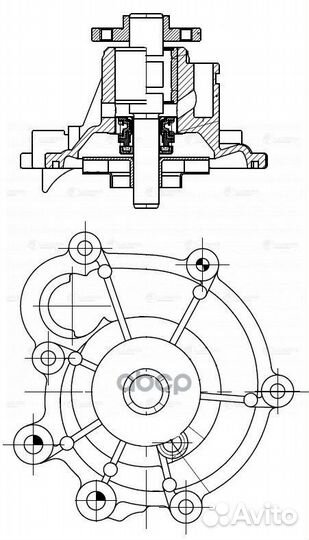 LWP 15204 помпа Mercedes-Benz C (W203) 00/E
