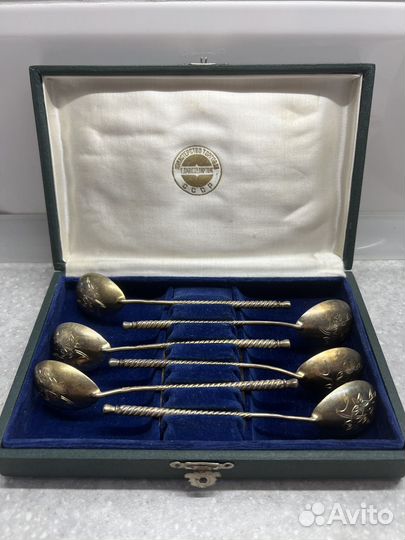 Набор ложек серебро 875