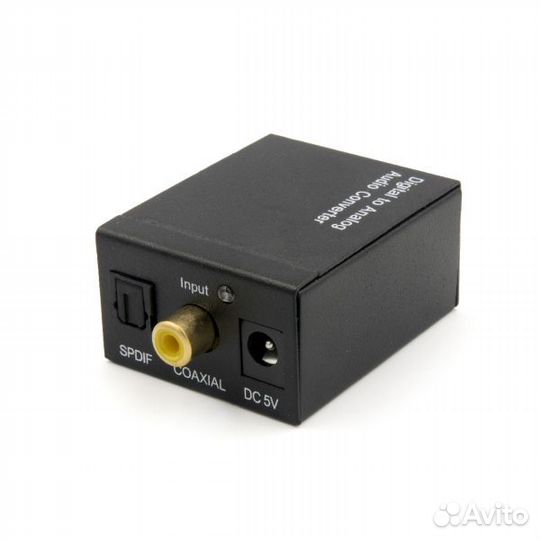 Переходник конвертер TosLink на 3,5 мм / 2*RCA