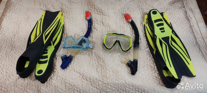 Ласты маска и трубка для плавания