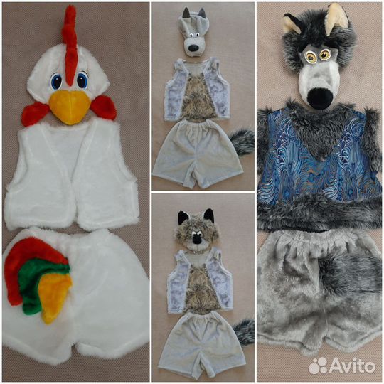 Костюм волка, петуха (петушок)