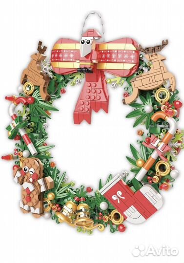 Лего новогодний венок
