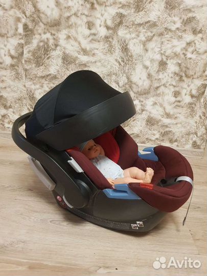 Автолюлька cybex aton Q base 0+ с базой isofix