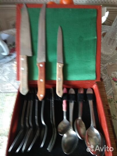 Набор для дачи - ложки, вилки,ножи