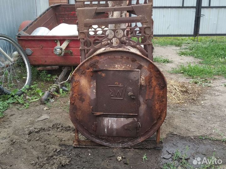 Печь буржуйка для бани б/ у