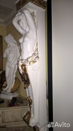 Кариатида лепнина гипс