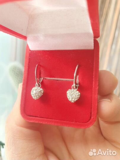 Серьги детские серебро 925 проба