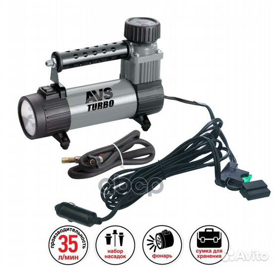 80506 компрессор 10 атм-35л/мин 12V KS350L 805