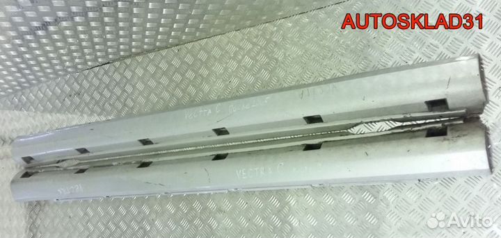 Накладки на порог наружные Опель Вектра Ц рестайли