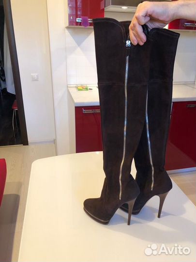 Сапоги ботфорты Casadei