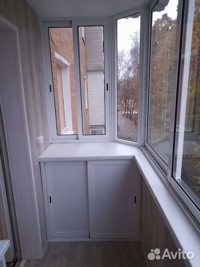 Балкон; отделка балкона; ремонт окон