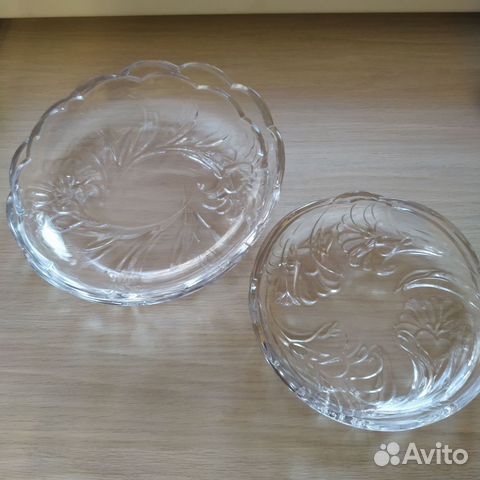 Тарелки сервировочные стеклянные