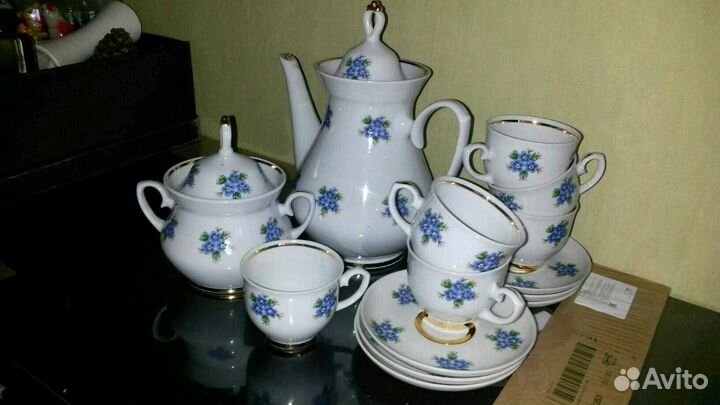 Сервиз кофейный фарфор СССР
