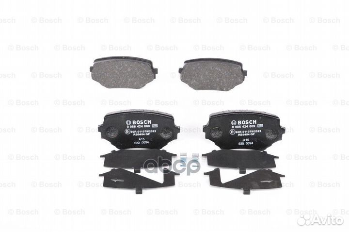 0 986 424 669 594 02 колодки дисковые п Suzuk