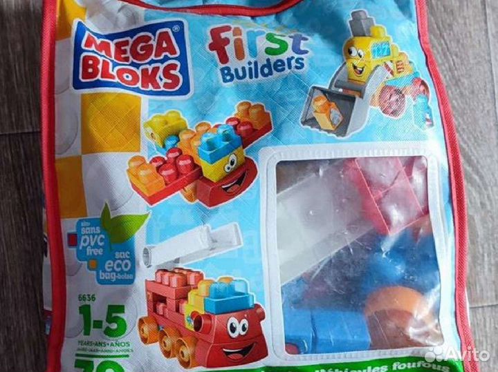 Конструктор mega bloks 2шт и развивающий коврик