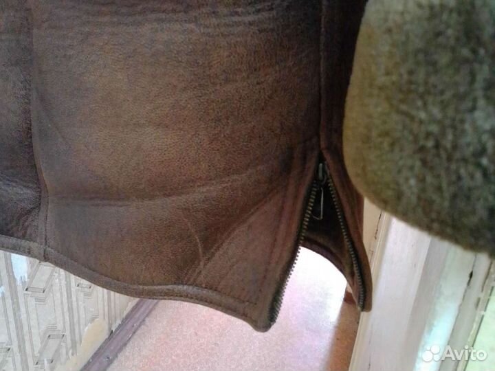 Дубленка мужская, иск мех, иск кожа